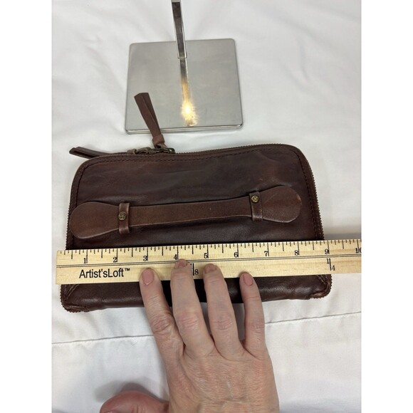 Free People We the Free Traveler Bag Wallet Crossbody Brown Leather Convertible - Picture 13 of 16